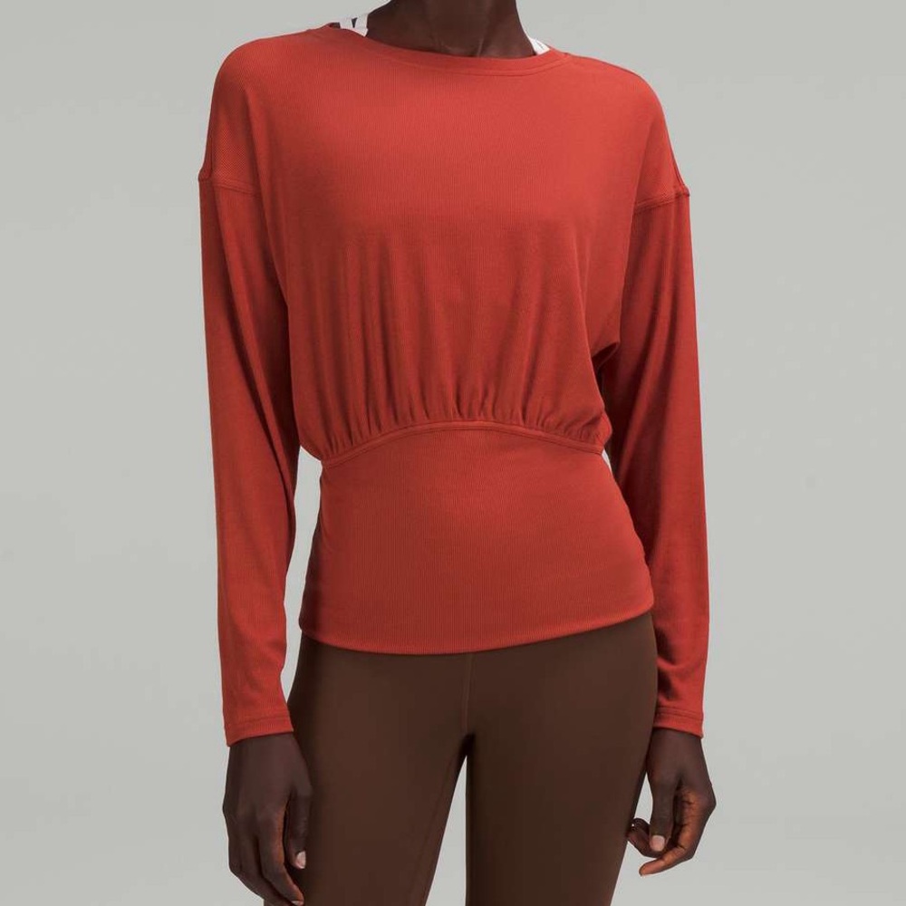 LULULEMON Ribbed Modal-Silk Blend Long Sleeve Shirt